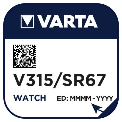 Varta Uhrenbatterie Silberoxid V315 / SR716 / 716SW (MHD 02/2026)