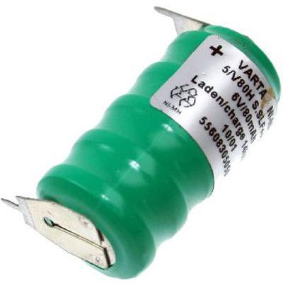 Varta Akkupack 5/V80H - 6V / 70mAh Säule, Print 2/1 ++/-
