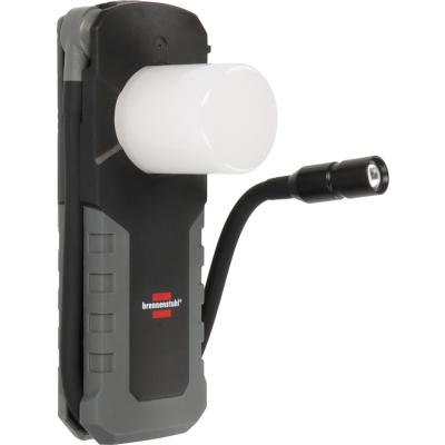 Brennenstuhl Professional Akku LED Handlampe HL 1000 ACW / Arbeitsleuchte LED Akku mit Magnet (Inspektionsleuchte 1000+380lm mit max. 12h Leuchtdauer, 360° drehbarer Haken, tauschbarer Akku, Wireless Charging, inkl. USB C Kabel)