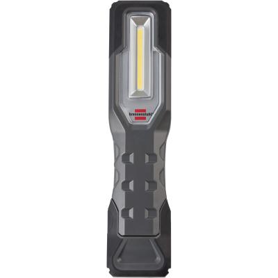 Brennenstuhl LED Akku Handleuchte HL 1000 A IP54 / Dimmbare Werkstattlampe mit Akku und Magneten (1000+200lm, mit heller COB-LED, robuste Arbeitsleuchte für außen mit knickbarem Haltefuß und USB C Ladeschnittstelle)