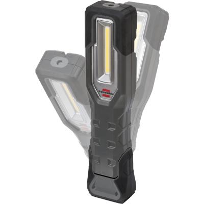 Brennenstuhl LED Akku Handleuchte HL 1000 A IP54 / Dimmbare Werkstattlampe mit Akku und Magneten (1000+200lm, mit heller COB-LED, robuste Arbeitsleuchte für außen mit knickbarem Haltefuß und USB C Ladeschnittstelle)