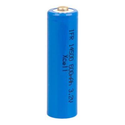 LiFePo4 Mignon (AA) Akku IFR14500, 600 mAh, 3,2 Volt, ungeschützt