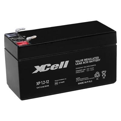 XCell Blei-Akku XP1,2-12 (VdS) AGM, Standard, Faston 4,8 mm