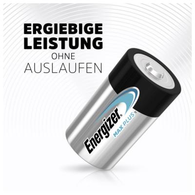 Energizer Max Plus LR20 Mono D Batterie 2er Blister