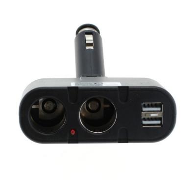 OTB KFZ-Adapter / Verteiler Zigarettenanzünder - Stecker auf 2x Kupplung + USB