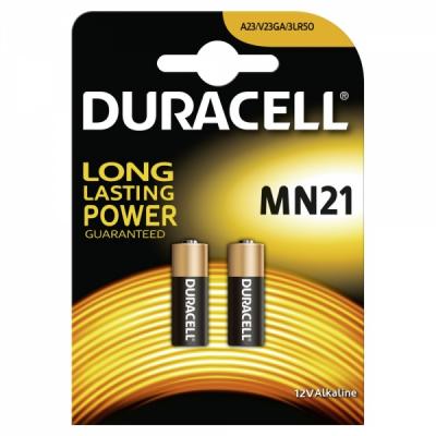 2x Duracell MN21 Batterie 12V 33mAh 23GA LRV08 23A V23GA LR23A A23-2 Stück 