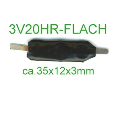 Varta Knopfzellen-Akku 3V18HRT 3,6V - 18mAh mit Lötfahnen Z-Form