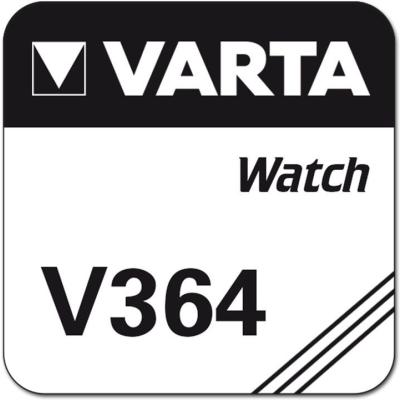 Varta Uhrenbatterie Silberoxid V364 - SR60 - SR621SW
