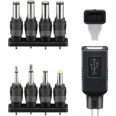 3-12 V Universal-Netzteil inkl. USB + 8 DC-Adaptern - max. 12W / 1A