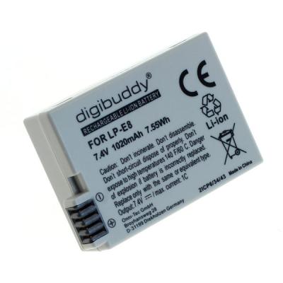 digibuddy Akku kompatibel zu Canon LP-E8 Li-Ion