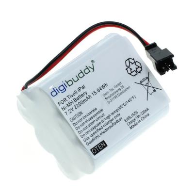 digibuddy Akku kompatibel zu Tivoli Pal / iPal NiMH 2-poliger Stecker