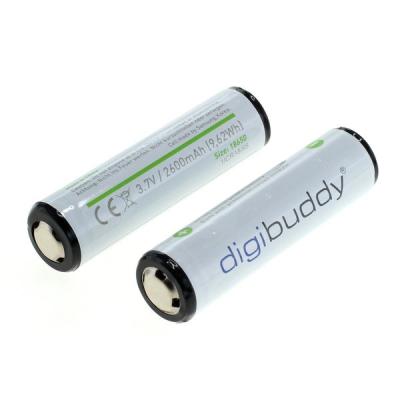 digibuddy Akku 18650 Li-Ion - 2600mAh - 2er Pack