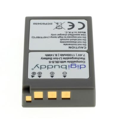 digibuddy Akku kompatibel zu Olympus BLS-5 / BLS-50 Li-Ion