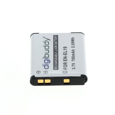 digibuddy Akku kompatibel zu Nikon EN-EL19 Li-Ion