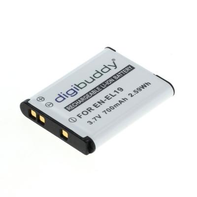 digibuddy Akku kompatibel zu Nikon EN-EL19 Li-Ion