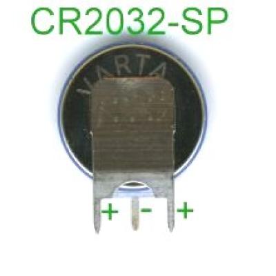 Varta Lithium-Knopfzelle CR2032 mit 3 Lötpins