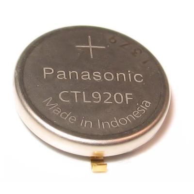 Panasonic Akku CTL 920 F / 295-69 mit Fähnchen für Solar Uhren