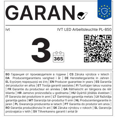 IVT LED Arbeitsleuchte PL-850, 3 W, 240 lm