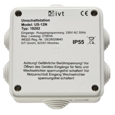 IVT Umschaltstation US-12N / 230V AC 12A, 2700VA