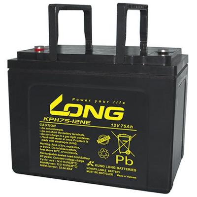 Kung Long Blei-Gel-Akku KPH75-12NE, 12 V, 75 Ah, zyklenfest