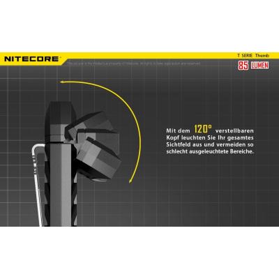Nitecore Keyring Thumb Schlüsselbund-Lampe mit USB Ladefunktion
