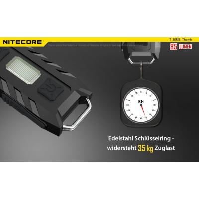 Nitecore Keyring Thumb Schlüsselbund-Lampe mit USB Ladefunktion