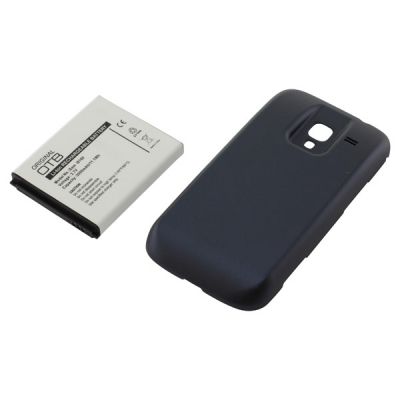 OTB Akku kompatibel zu Samsung Galaxy Ace 2 i8160 Li-Ion fat mit blauem Backcover
