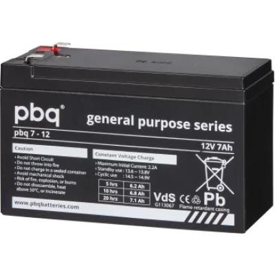 pbq 7-12 Bleiakku 12V/7,0Ah/4,8mm