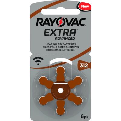 RAYOVAC 6 Hörgerätebatterien Typ 312 Zink Air Extra Advanced 180 mAh