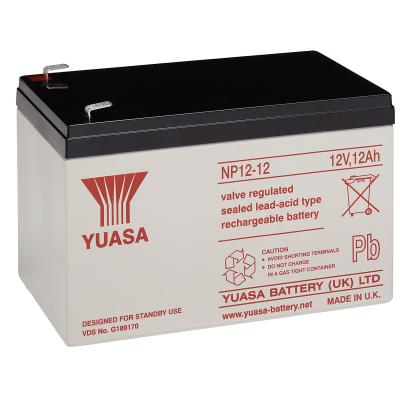 Yuasa Blei-Akku NP12-12 (Faston 250 - 6,3mm) 12V/12,0Ah