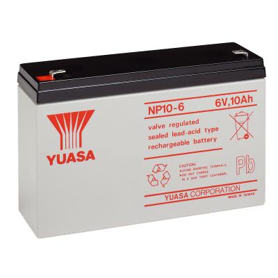 Yuasa Blei-Akku NP10-6 (Faston 187 - 4,8mm) 6V/10,0Ah