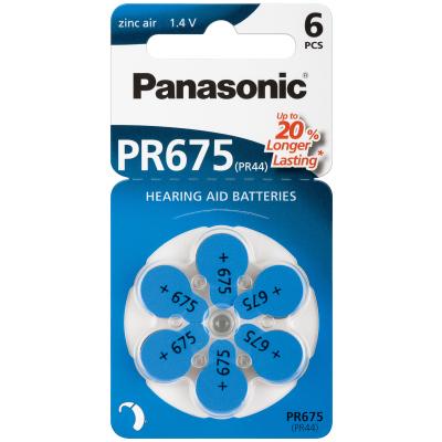 Panasonic Hörgerätebatterie Zincair PR675 - 6er Blister