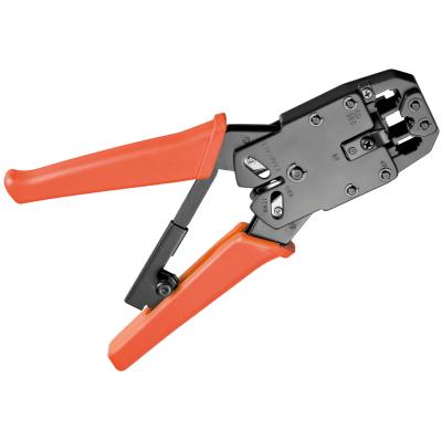 Crimpzange für Modularstecker inkl. Kabelschneider und Abisolierer