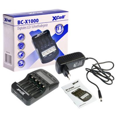 XCell Schnellladegerät BC-X1000 mit LCD-Display