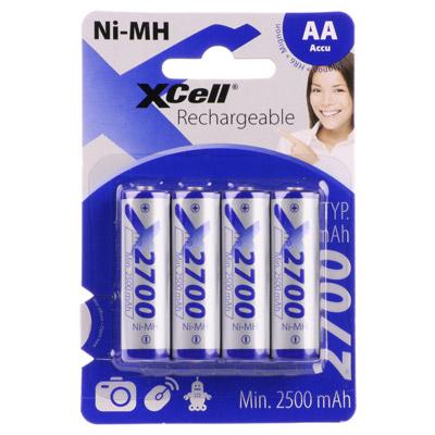 4 x XCell NiMH-Akku Mignon AA 2700mAh