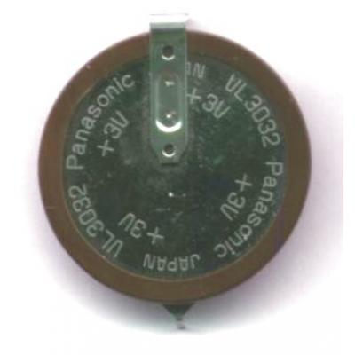 Panasonic Lithium-Knopfzelle VL3032-1HF Pin1/1 +/- liegend, aufladbar