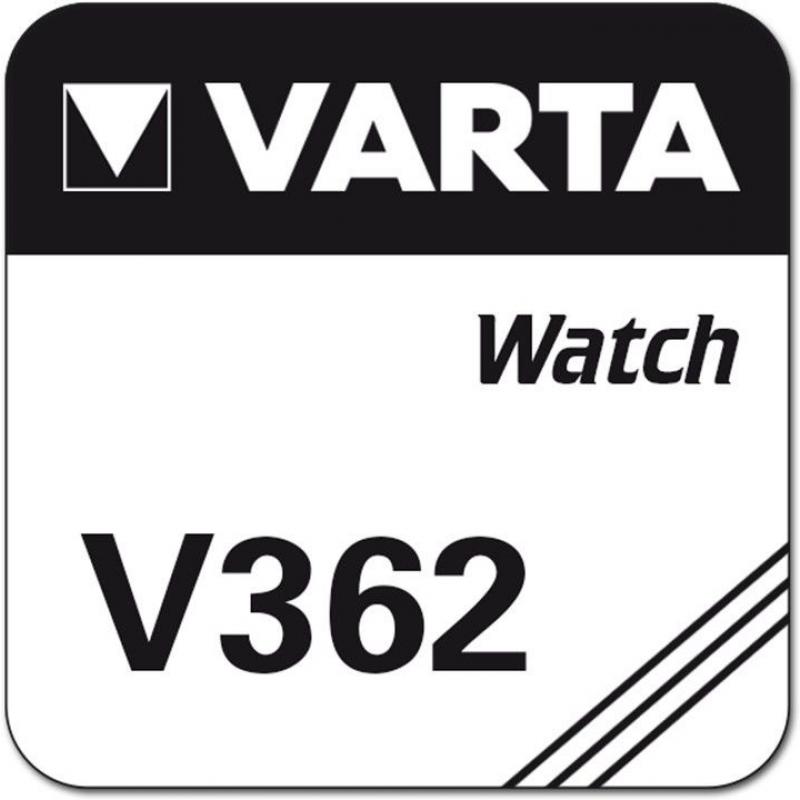 1x V362 Uhren-Batterie Silberoxid-Knopfzelle SR721 SR721SW 1,55V 21mAh von VARTA 