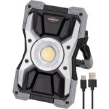 Brennenstuhl Akku LED Arbeitsstrahler RUFUS / LED Arbeitsleuchte für Werkstatt (mit Powerbank-Funktion, inkl. Ladekabel, Gehäuse aus Aludruckguss, 1500lm, IP65)