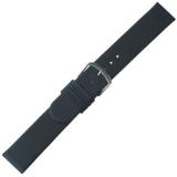 Uhrenband Classic Kalb 18 mm schwarz Schließe Edelstahl