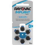 RAYOVAC 6 Hörgerätebatterien Typ Implant Pro+ 675