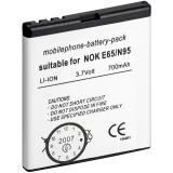 Ersatz-Akku für Nokia E65 LiIon 700mAh