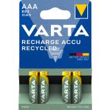 4 x VARTA Recharge Micro Accu Recycled, Ni-MH 1,2V / 800mAh