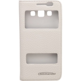 COMMANDER DOUBLE WINDOW Leather White für Samsung Galaxy A3