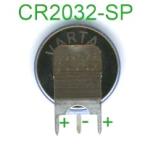 Varta Lithium-Knopfzelle CR2032 mit 3 Lötpins