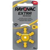 RAYOVAC 6 Hörgerätebatterien Typ 10 Zink Air Extra Advanced 105 mAh