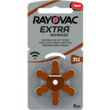 RAYOVAC 6 Hörgerätebatterien Typ 312 Zink Air Extra Advanced 180 mAh