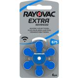 RAYOVAC 6 Hörgerätebatterien Typ 675 Zink Air Extra Advanced 640 mAh (MHD: 07-2025)