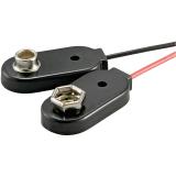 Batterieclip für 9-V Blöcke, einzeln, Plastikgehäuse