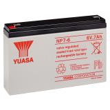 Yuasa Blei-Akku NP7-6 (Faston 187 - 4,8mm) 6V/7,0Ah