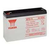 Yuasa Blei-Akku NP10-6 (Faston 187 - 4,8mm) 6V/10,0Ah